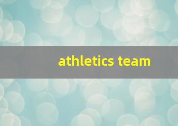 athletics team